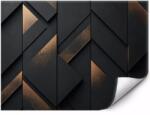 MPINK Fotótapéta Fekete geometria arany díszítéssel 250x175 cm (GP-FTAP_6_VSC_2,5X1,75M-0112)