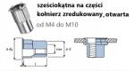 Prometal Szegecsanya M6 hatszögletű hosszabbító 19 mm Bollhoff 100 db (M6)
