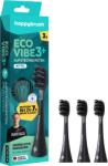 happybrush Eco VIBE 3+ AllBlack - fogkefefej - 3 db