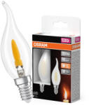 OSRAM Lánghatású filament LED izzó E14 1W 20lm 1800K meleg fehér 300° Osram (4099854875007)