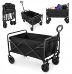 HyperMotion Kocsi Strand Összecsukható Turista HyperMotion Tartós Könnyű 80L Fekete (HYP26 CAMPING CART)