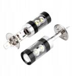 100 Autó izzók H1 Led 12V/24V Erős 1800LM 8000K 2 db