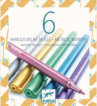 DJECO Filctoll készlet - 6 fémfesték filctoll - 6 metalic markers (DJ08870)