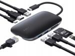 AUKEY Dokkoló állomás Hub 8in1 Hdmi 4k Lan 3x Usb Sd Usbc (CB-C71)