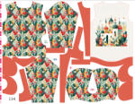 Takoy Panou cu tipar 134 pentru geacă softshell pentru copii castel de poveste - Softshell de primăvară