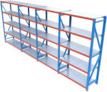 HD Regal FLEX300-X655 Salgó polcrendszer KOMPLETT 6, 5 m (250 x 60 cm / 5 polc) - hdregal