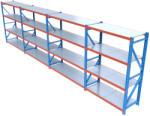HD Regal FLEX300-Y754 Salgó polcrendszer KOMPLETT 7, 5 m (200 x 60 cm / 4 polc)