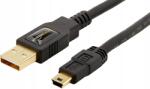 Amazon AmazonBasics Usb-a Mini Usb 2.0 kábel, 1.8 m, fekete (B00NH11N5A)