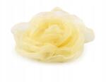 Stoklasa Organza rózsa virág felvarrható és ragasztható, világos sárga 8 cm (400286_263088_145169)