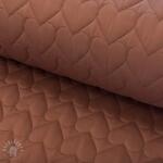  Steppelt anyag WATERPROOF Hearts brown