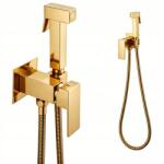 TePe Falsík alatti bidé csaptelep állítható vízhőmérséklettel Tepe Cubic Arany (BBP-SQ-PL052)