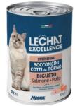 LECHAT STERILISED 400g sült darabkák szószban lazaccal és csirkehússal sterilizált macskáknak