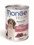 Monge Fresh Adult 400g borjúhús darabkák pástétomban felnőtt kutyáknak