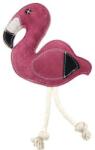 COBBYS PET Flamingó 20x20cm-es kutyajáték természetes bőrből