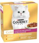 Gourmet GOLD DUO 8x85g marha & csirke