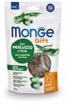 MONGE GIFT Skin support 60g ropogós és töltött jutalomfalatok macskáknak a bőr funkciójának erősítésére tőkehallal és aloe verával