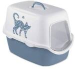 Stefanplast CATHY Griffe fedett macska WC vidám motívummal kék / fehér 56x40x40cm