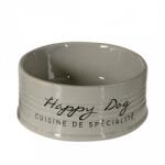 DUVOPLUS DINNER TIME! Kerámia tál Happy Dog 10, 5cm 300ml Szürke