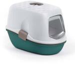 Stefanplast Chic FURBA Top fedett macska WC szitával sötétzöld / fehér 39x59x43cm
