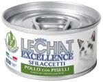 LECHAT FLAKES teljes értékű eledel felnőtt macskáknak - csirkehús borsóval 80g