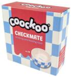 COOCKOO Checkmate! Kerámia tál kutyáknak 750ml 16x16x6cm kék/fehér