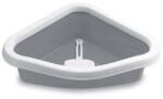 Stefanplast Sprint Corner 40x56x14cm sarok macska WC szürke / fehér