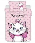 Jerry Fabrics Gyerek ágyneműhuzat kiságyba Marie Cat Merci Baby, rózsaszín macska, pamut… (00145-DOPOSDOMERA)