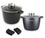 Masterpan Alumínium Edénykészlet Gránit Márvány 7 L és 10 L Aroma Rendszer Knob MP-2141 (MP-2141)
