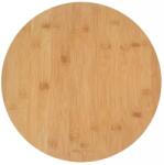 Kinghoff Platou rotativ pentru servire din bambus, Ø 35 cm - Kinghoff KH-1566, rotire 360° Tocator