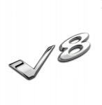 Jaguar Embléma Felirat Bélyegző Jaguar V8 Króm