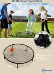 Tactic Sunsport Roundnet fém sport játékszett 2 db pumpás labdával és táskával (sunsport roundnet/spikeball/zlammball metalow)