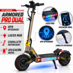 Ecoxtrem Trotineta electrica Ecoxtrem Armored PRO Dual 24Ah DGT 2027, GPS, lumini RGB, Bronz (ECOX-ARMORED-PRO-DUAL-BRONCE)