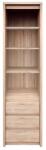 Mobikon Biblioteca 4 polite 3 sertare din pal stejar sonoma Norty 57x40x210 cm (13939) Biblioteca