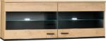 Mobikon Vitrina suspendabila mdf natur stejar lefkas Siran 121x30x45 cm (16800) Vitrina