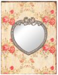 Clayre & Eef Oglinda de perete Shabby Chic 23 cm x 2 cm x 30 cm (1242)