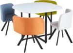 Mobikon Set mobilier dinning 5 piese Bevis 100x100x73 cm (45360)