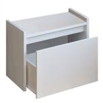 Mobikon Banca cu spatiu de depozitare mdf alb Bergi 60x30x44.8 cm (15777)
