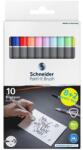 Schneider Paint-It 070 ecset hegyű marker, 10/készlet