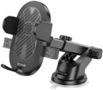 YOOUP S21 tapadókorongos autós telefontartó, fekete - Suction Cup Car Phone Holder (S21)