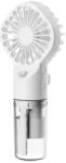 OKOP KP-F03 Hordozható kézi ventilátor akkumulátorral, 4 fokozat, 18650 akkumulátor, 800 mAh, fehér - Handheld fan (KP-F03)