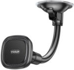 YOOUP S20 tapadókorongos mágneses autós telefontartó, fekete - Magnetic Suction Car Phone Holder (S20)