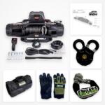EMD Winch Pachet troliu Premium Dual Speed Toyota Land Cruiser 120 (2002-2009): troliu EMD Winch Dual Speed 13000 lbs, suport troliu dedicat și kit accesorii troliu