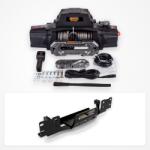 EMD Winch Pachet troliu Jeep Wrangler JL (2018+) cu suport ascuns, varianta USA: troliu electric EMD Winch Plus 13500 lbs cablu sintetic și suport troliu dedicat