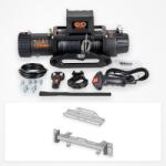 EMD Winch Pachet troliu Nissan Navara D40 (2005-2010): troliu electric EMD Winch 13000 lbs cablu sintetic și suport troliu dedicat