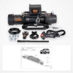 EMD Winch Pachet troliu Toyota Land Cruiser 120 (2002-2009): troliu electric EMD Winch 13000 lbs cablu sintetic și suport troliu dedicat