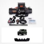 EMD Winch Pachet troliu Suzuki Jimny 3 uși (2018-2025): troliu electric EMD Winch 8500 lbs cablu sintetic și suport troliu dedicat