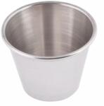 HENDI Ramekin tál, rozsdamentes acél tál szószokhoz és mártogatósokhoz, átmérő 73 mm, 12 db, 115 ml - Hendi 400036 (1013332Przem)