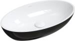 Omnires Siena M+ 60x35 cm white/black (SIENALUNBCP)
