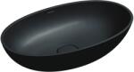 Omnires Shell M+ 60x35 cm matt black lava (SHELLUNBLV)