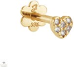 Jackie Gold arany szív fülpiercing - JKP26-671